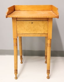 SHERATON TIGER MAPLE ONE DRAWER WORK TABLE