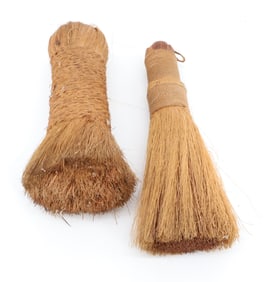 (2) ANTIQUE WHISK BROOMS