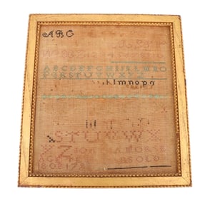 ANTIQUE RHODE ISLAND SAMPLER