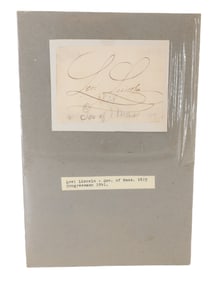 LEVI LINCOLN AUTOGRAPH
