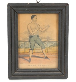PRINT OF JEMMY MASSEY, BOXER