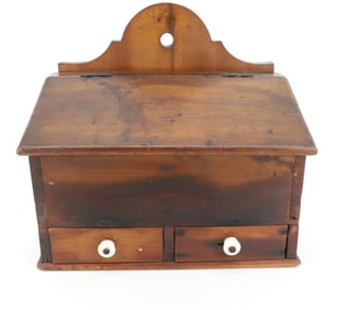 19TH C. COUNTRY WALL BOX