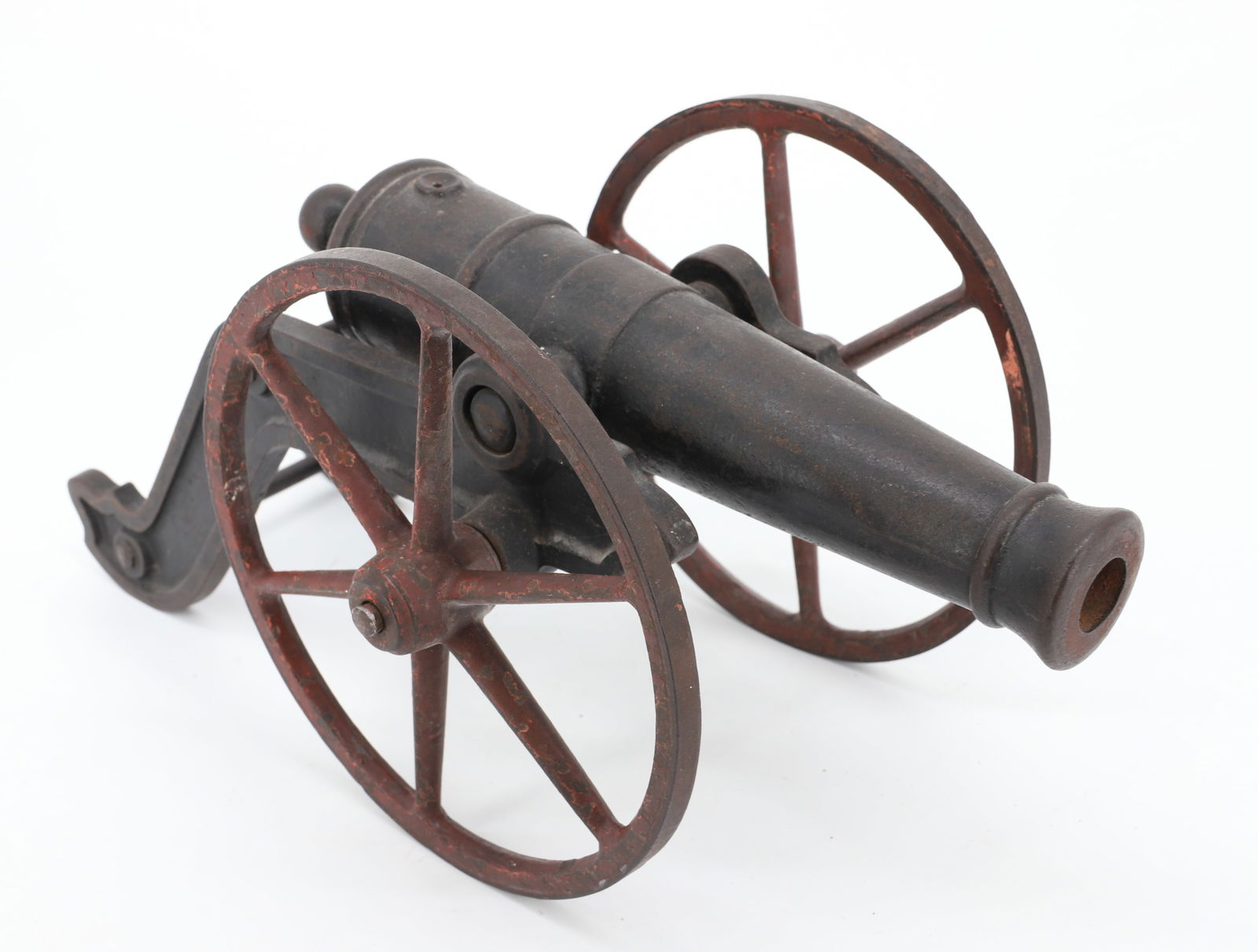 CAST IRON PAINTED CANNON (1 of 4)