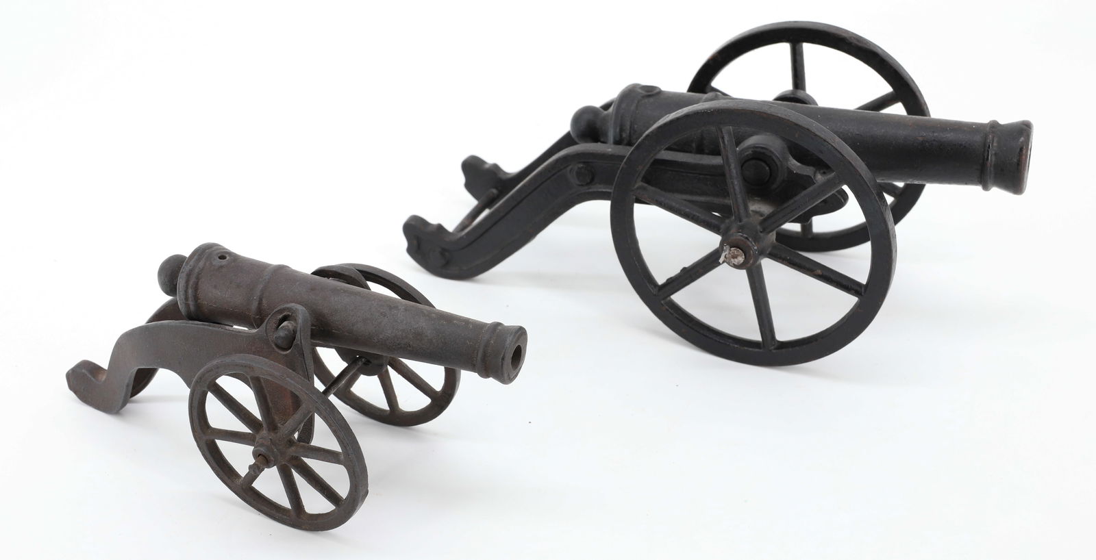 (2) CAST IRON MINIATURE CANNONS (1 of 4)