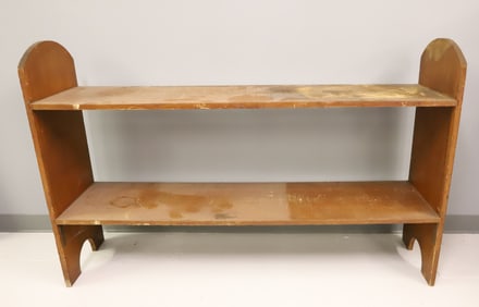 WOODEN BAKER"S RACK, MRKD. FISCHER BAKING COMPANY