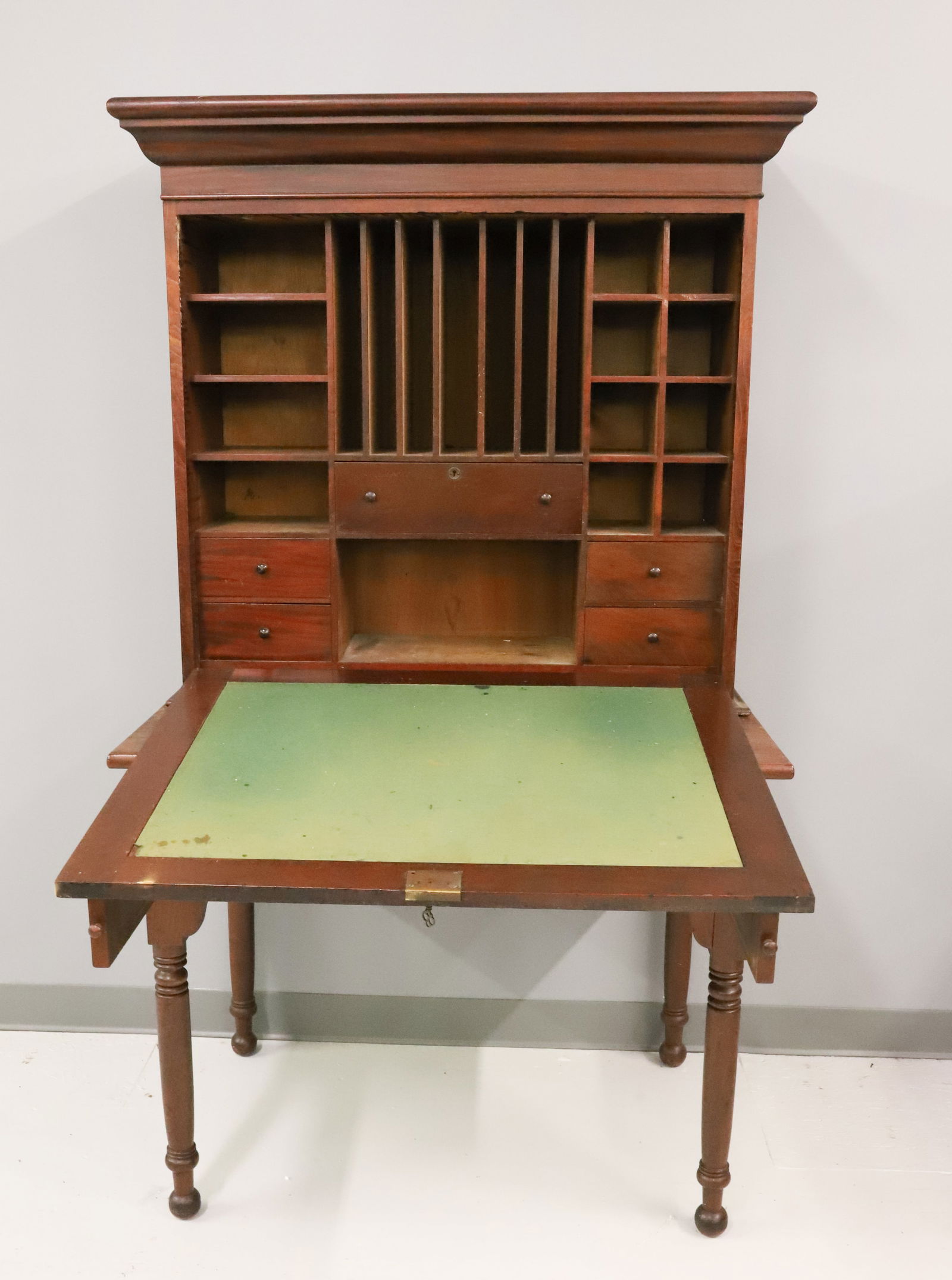 19TH C. TWO-PIECE DESK (1 of 7)