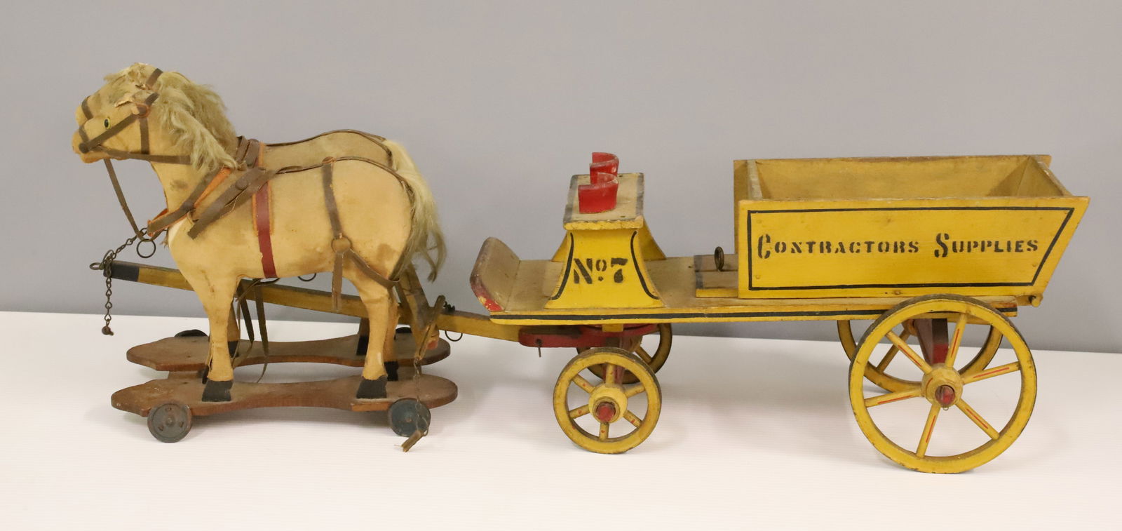 WOODEN HORSES AND WAGON (1 of 4)