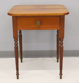19TH C. ONE DRAWER WORK TABLE
