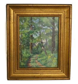 GEORGE LEAR OIL ON BOARD