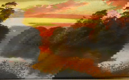 ANTIQUE OIL ON CANVAS