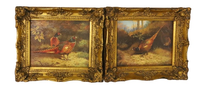 PAIR OF PHEASANT PRINTS