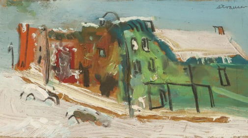 STERLING STRAUSER, OIL ON BOARD