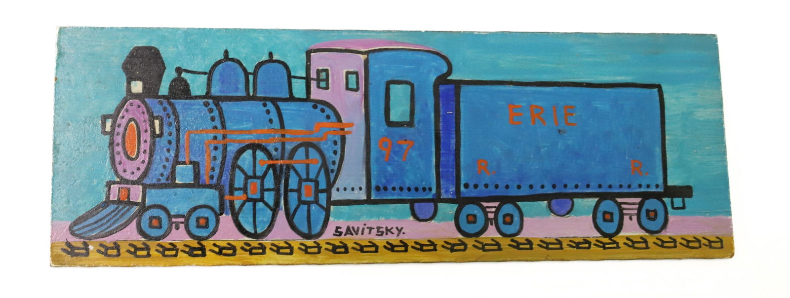 JACK SAVITSKY, OIL ON BOARD (1 of 3)