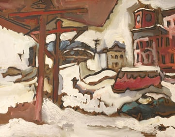 STERLING STRAUSER, OIL ON BOARD