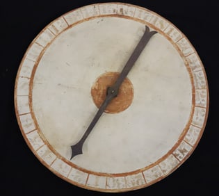 PAINTED WOODEN GAMING WHEEL