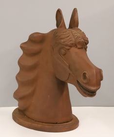 BROWN BUST OF A HORSE