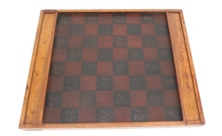 DOUBLE-SIDED WOODEN GAME BOARD