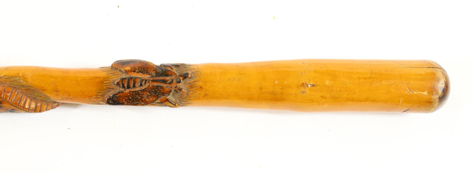 FOLK ART CARVED WALKING STICK, CANE (1 of 4)