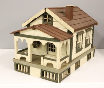 FOLK ART WOODEN HOUSE