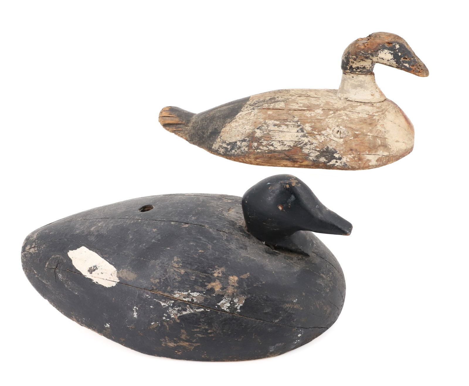 (2) CARVED AND PAINTED DUCK DECOYS (1 of 6)