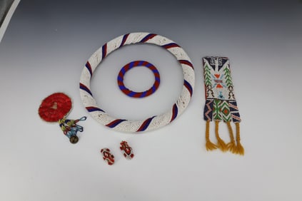 LOT OF BEADWORK