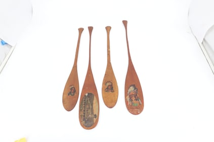 LOT OF (4) SOUVENIR PADDLES