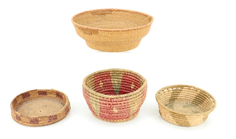 (4) NATIVE AMERICAN BASKETS