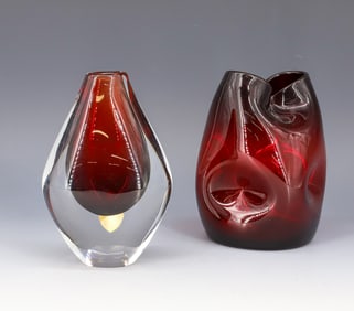 ORREFORS AND BLENKO VASE