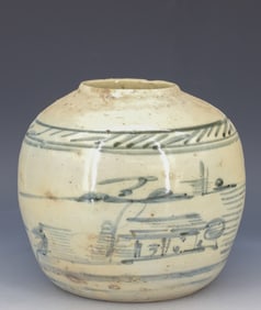 ANTIQUE EXPORT CHINESE TEA JAR