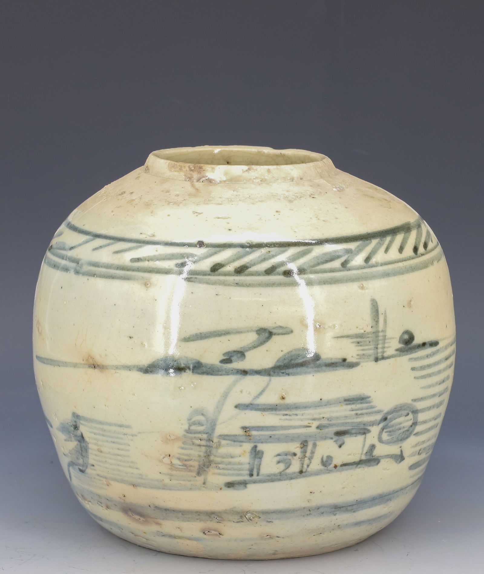 ANTIQUE EXPORT CHINESE TEA JAR (1 of 6)