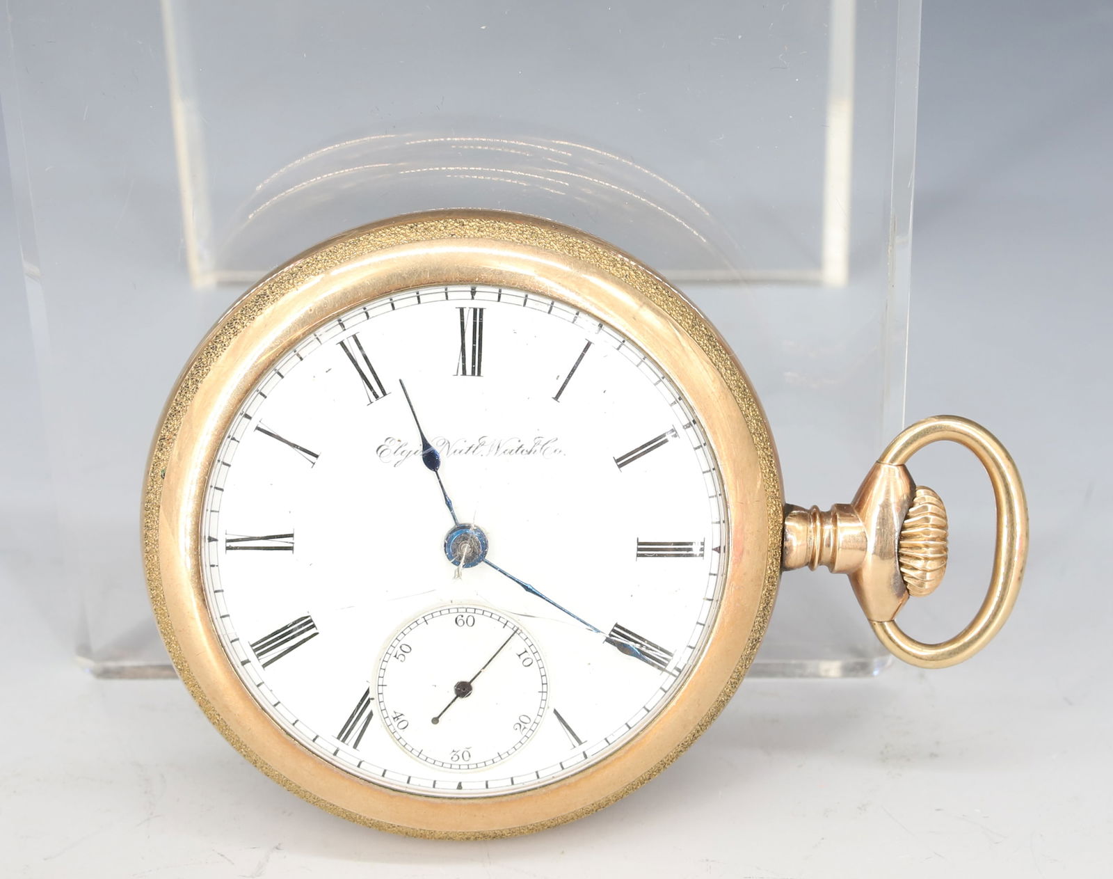ELGIN NATIONAL WATCH CO. POCKET WATCH: #3501418 SECOND HAND GOLD FILLED CASE ORNATE ENGRAVING 3" X 2 1/8" PLEASE READ CAREFULLY - Terms for Purchasing and Shipping of Auction Items. Please read carefully before bidding. Hartzell’s Auctio
