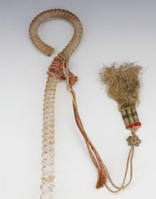 ANTIQUE GLASS PARADE CANE