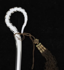 ANTIQUE GLASS PARADE CANE