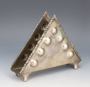 STERLING SILVER MEXICAN NAPKIN HOLDER