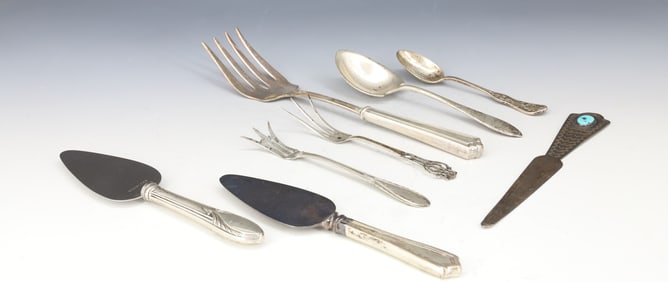 STERLING SILVER FLATWARE LOT