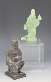 (2) ASIAN FIGURINES