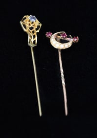 14K/10K (2) STICK PINS