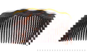 14K HAIR COMB: REMOVABLE GOLD STRIP TOTAL WEIGHT 3.15 GOLD ONLY NICELY CARVED COMB 2V 1/2" X 4 1/2" PLEASE READ CAREFULLY - Terms for Purchasing and Shipping of Auction Items. Please read carefully before bidding. H