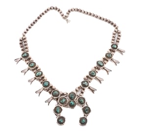 NATIVE AMERICAN SQUASH BLOSSOM NECKLACE