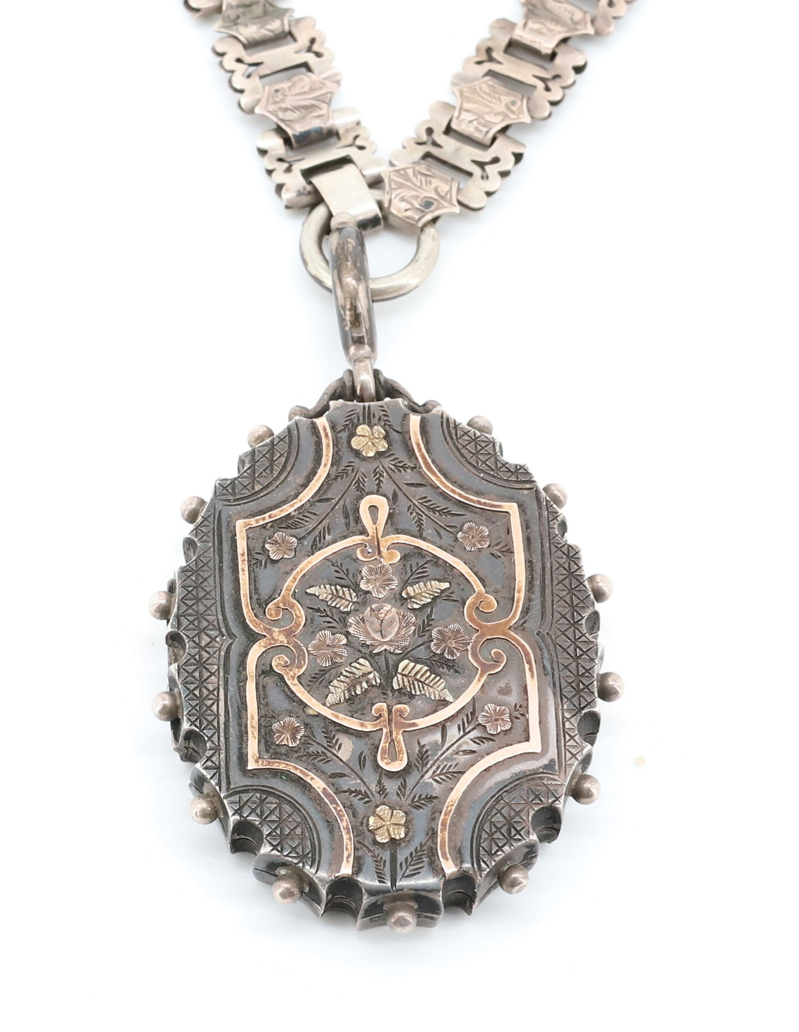 ANTIQUE BRITISH SILVER LOCKET (1 of 4)