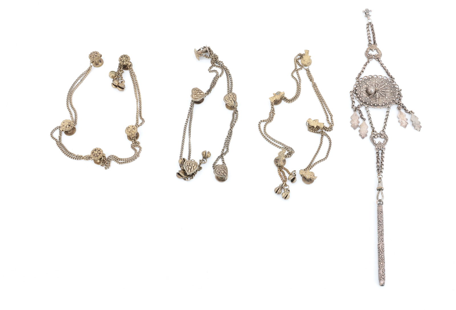 ANTIQUE CHATELAINE/ STUD BUTTONS (1 of 4)