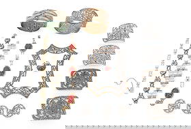 ANTIQUE JEWELRY LOT: INCLUDES STEEL JEWELRY, BRASS BANGLES, CINNABAR BRACELET, DAMASCENE BRACELET ETC PLEASE READ CAREFULLY - Terms for Purchasing and Shipping of Auction Items. Please read carefully before bidding. Hartz