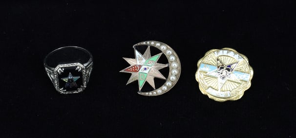 10/14K GOLD EASTERN STAR JEWELRY