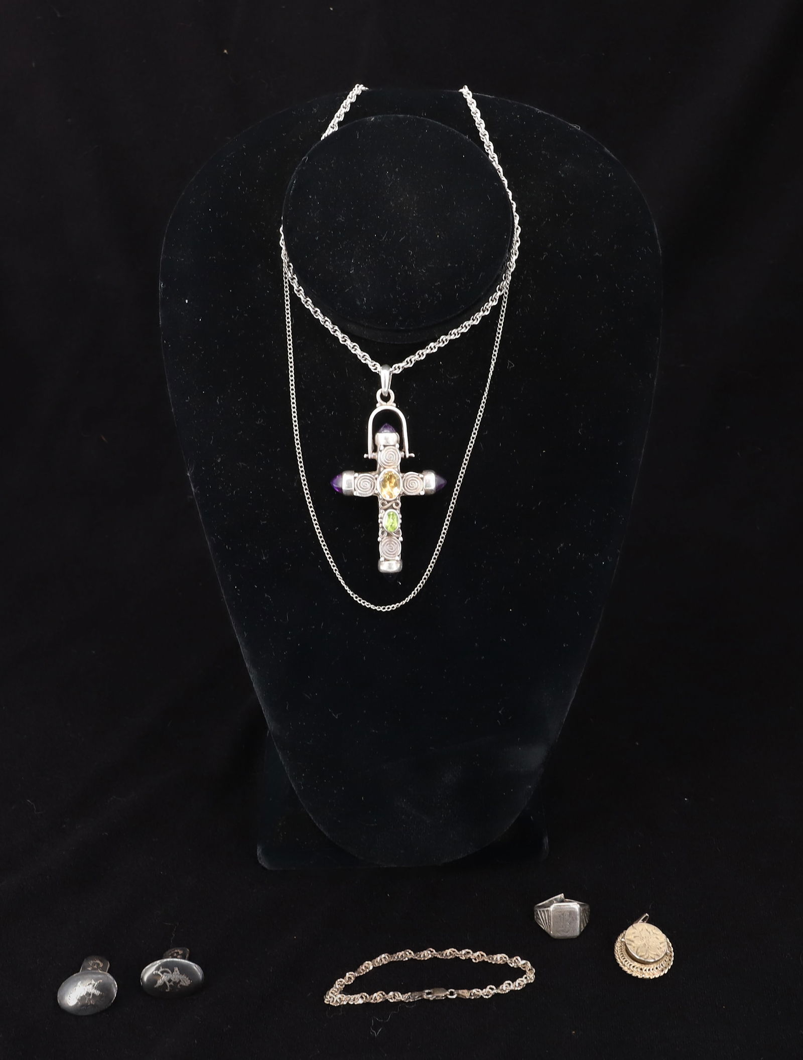 STERLING SILVER JEWELRY LOT (1 of 11)