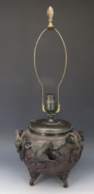 CHINESE BRONZE DECORATIVE POT