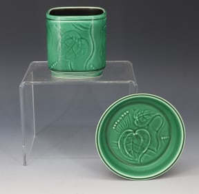 (2) ROYAL COPENHAGEN STUDIO VASE/BOWL