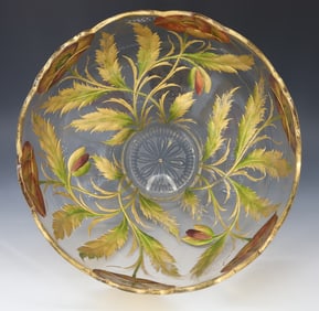 ART NOUVEAU MOSER PUNCH BOWL
