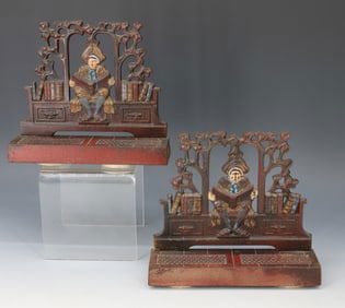 JUDD CO PAIR CAST IRON BOOKENDS