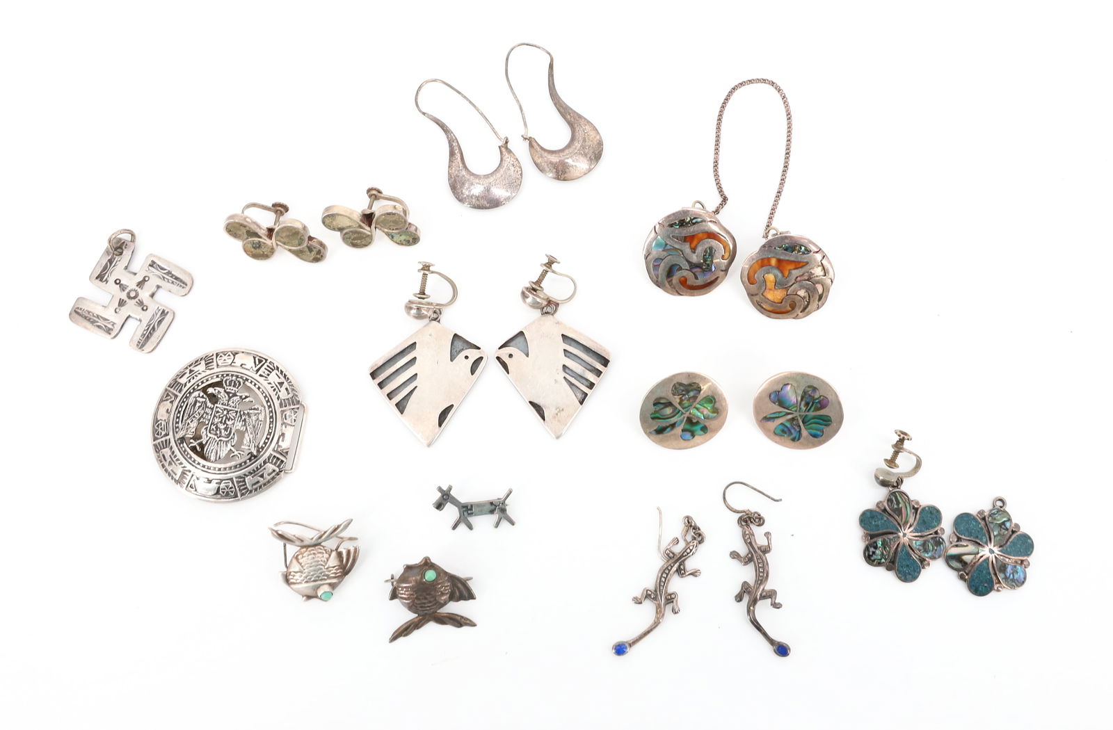 VINTAGE STERLING SILVER HECHO EN  MEXICAN JEWELRY AND OTHERS (1 of 5)