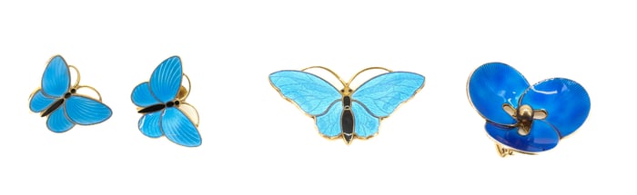 STERLING SILVER DENMARK JEWELRY, DAVID ANDERSEN, ATT.